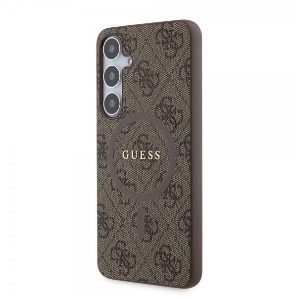 Guess Samsung Galaxy S24 Plus Cover 4G Pattern MagSafe Brun