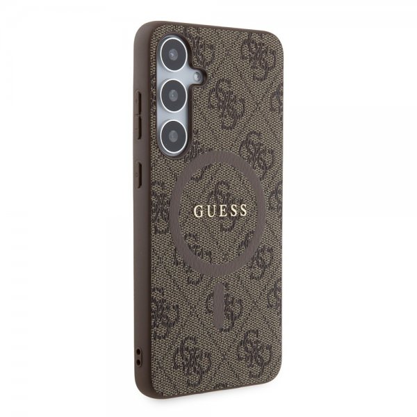 Guess Samsung Galaxy S24 Plus Cover 4G Pattern MagSafe Brun