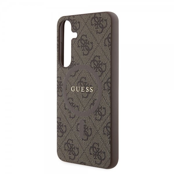 Guess Samsung Galaxy S24 Plus Cover 4G Pattern MagSafe Brun