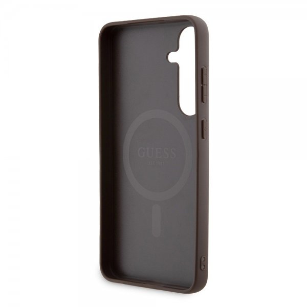 Guess Samsung Galaxy S24 Plus Cover 4G Pattern MagSafe Brun