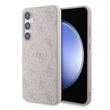 Guess Samsung Galaxy S24 Plus Cover 4G Pattern MagSafe Pink