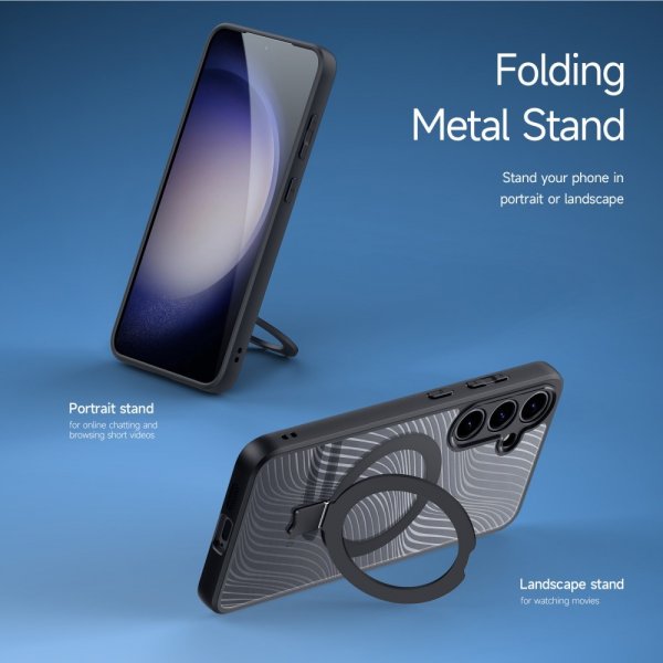 Dux Ducis Samsung Galaxy S24 Plus Cover Aimo Series MagSafe Kickstand Sort