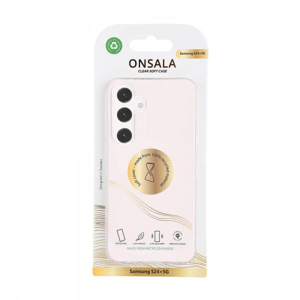 Onsala Samsung Galaxy S24 Plus Cover Genanvendt TPU Transparent