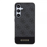 Guess Samsung Galaxy S24 Plus Cover Bottom Stripe Metal Logo Sort