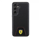 Ferrari Samsung Galaxy S24 Plus Cover Carbon & Stripe Sort
