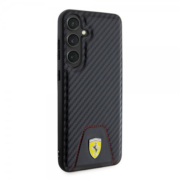 Ferrari Samsung Galaxy S24 Plus Cover Carbon & Stripe Sort