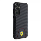 Ferrari Samsung Galaxy S24 Plus Cover Carbon & Stripe Sort