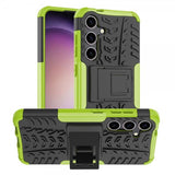 Samsung Galaxy S24 Plus Cover Dækmønster Stativfunktion Grøn