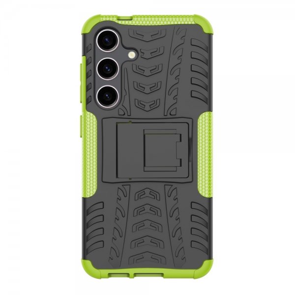 Samsung Galaxy S24 Plus Cover Dækmønster Stativfunktion Grøn