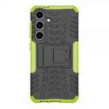 Samsung Galaxy S24 Plus Cover Dækmønster Stativfunktion Grøn