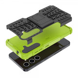 Samsung Galaxy S24 Plus Cover Dækmønster Stativfunktion Grøn