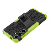 Samsung Galaxy S24 Plus Cover Dækmønster Stativfunktion Grøn
