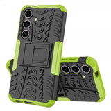 Samsung Galaxy S24 Plus Cover Dækmønster Stativfunktion Grøn