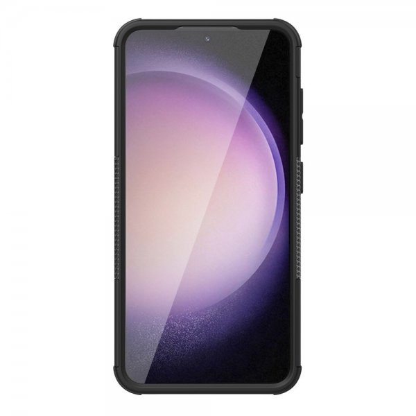 Samsung Galaxy S24 Plus Cover Dækmønster Stativfunktion Sort