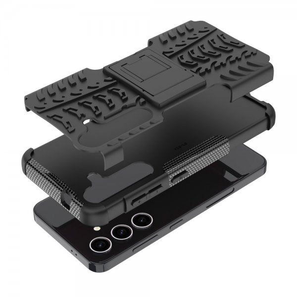 Samsung Galaxy S24 Plus Cover Dækmønster Stativfunktion Sort
