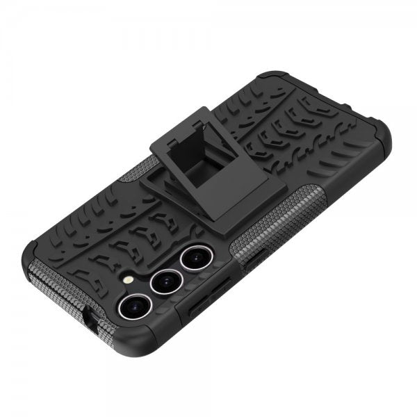 Samsung Galaxy S24 Plus Cover Dækmønster Stativfunktion Sort