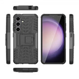 Samsung Galaxy S24 Plus Cover Dækmønster Stativfunktion Sort