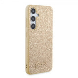 Guess Samsung Galaxy S24 Plus Cover Fixed Glitter Guld