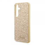 Guess Samsung Galaxy S24 Plus Cover Fixed Glitter Guld
