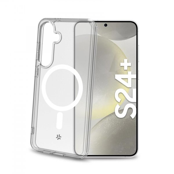 Celly Samsung Galaxy S24 Plus Cover GELSKINMAG MagSafe Transparent