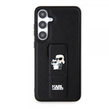 Karl Lagerfeld Samsung Galaxy S24 Plus Cover Grip & Stand Saffiano Sort