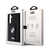 Karl Lagerfeld Samsung Galaxy S24 Plus Cover Grip & Stand Saffiano Sort