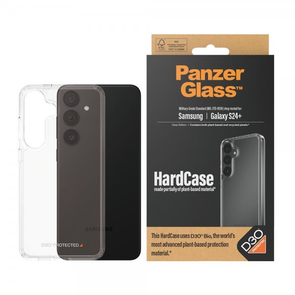 PanzerGlass Samsung Galaxy S24 Plus Cover HardCase D3O Transparent