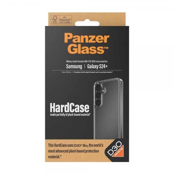 PanzerGlass Samsung Galaxy S24 Plus Cover HardCase D3O Transparent
