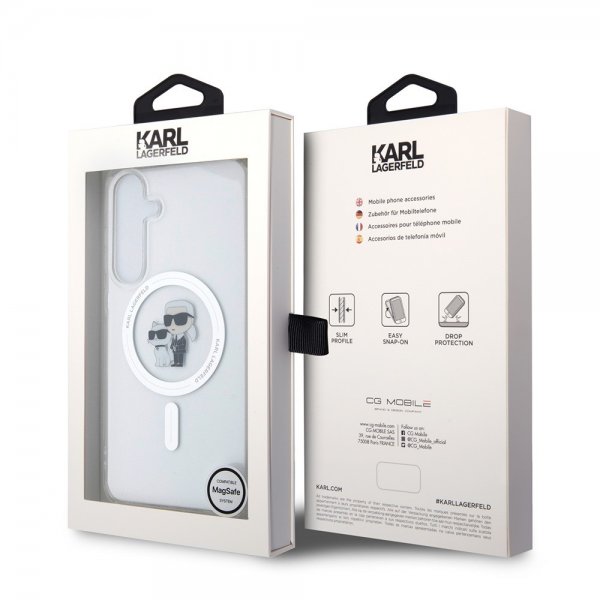 Karl Lagerfeld Samsung Galaxy S24 Plus Cover Ikonik MagSafe Transparent
