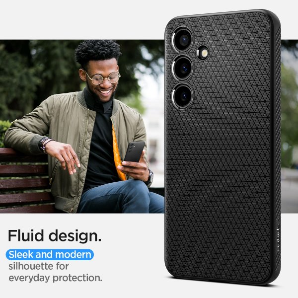 Spigen Samsung Galaxy S24 Plus Cover Liquid Air Mat Sort