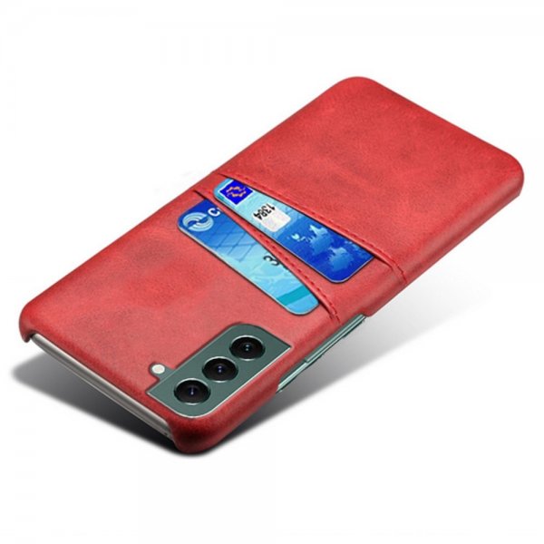 Samsung Galaxy S24 Plus Cover med to Kortlommer Rød