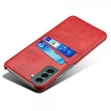 Samsung Galaxy S24 Plus Cover med to Kortlommer Rød