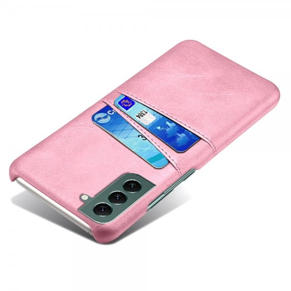 Samsung Galaxy S24 Plus Cover med to Kortlommer Rosaguld