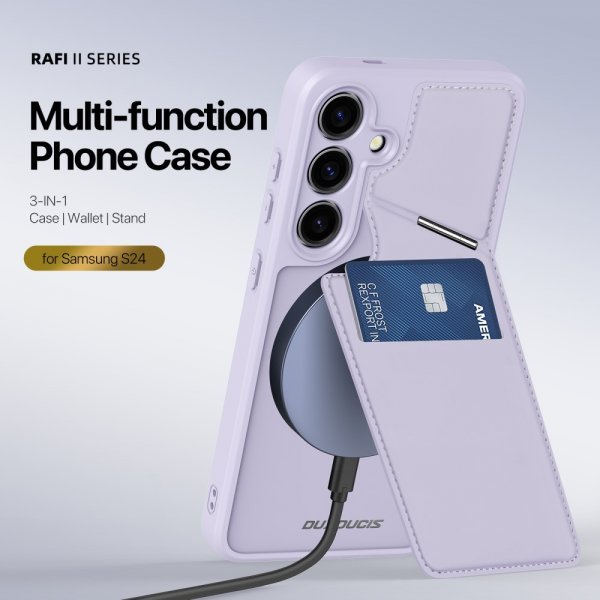 Dux Ducis Samsung Galaxy S24 Plus Cover Rafi II Series MagSafe Lilla