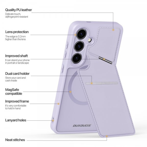Dux Ducis Samsung Galaxy S24 Plus Cover Rafi II Series MagSafe Lilla