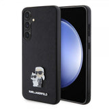 Karl Lagerfeld Samsung Galaxy S24 Plus Cover Saffiano Karl & Choupette Sort