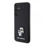 Karl Lagerfeld Samsung Galaxy S24 Plus Cover Saffiano Karl & Choupette Sort