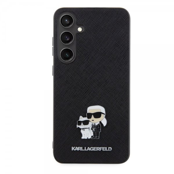 Karl Lagerfeld Samsung Galaxy S24 Plus Cover Saffiano Karl & Choupette Sort
