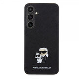 Karl Lagerfeld Samsung Galaxy S24 Plus Cover Saffiano Karl & Choupette Sort