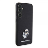 Karl Lagerfeld Samsung Galaxy S24 Plus Cover Saffiano Karl & Choupette Sort