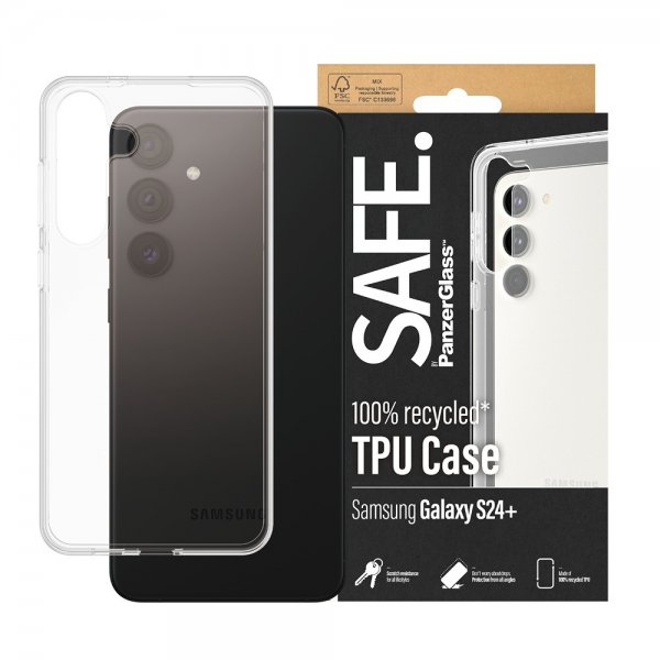 SAFE by PanzerGlass Samsung Galaxy S24 Plus Cover Blødt TPU Cover Transparent