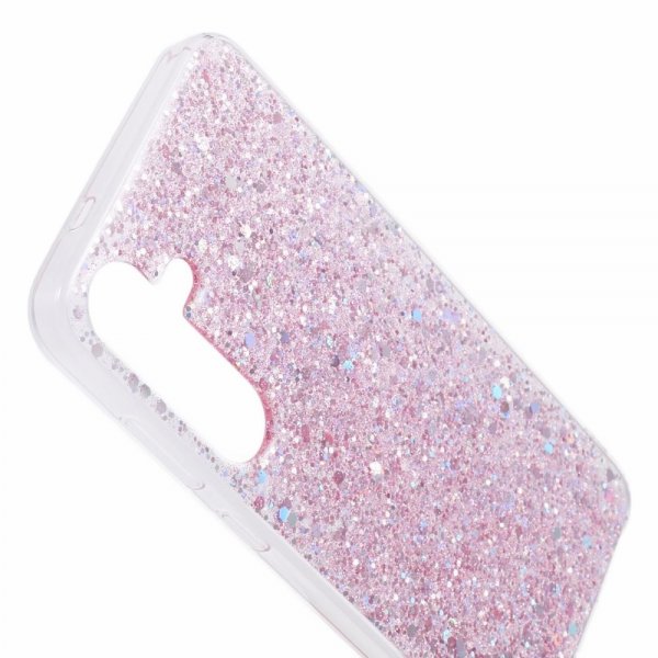 Nordic Covers Samsung Galaxy S24 Plus Cover Sparkle Series Blossom Pink