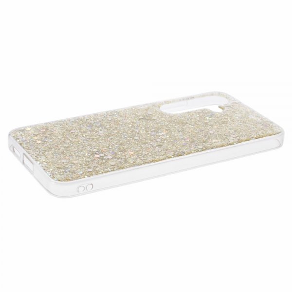 Nordic Covers Samsung Galaxy S24 Plus Cover Sparkle Series Citrine Gold