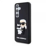 Karl Lagerfeld Samsung Galaxy S24 Cover 3D Rubber Karl & Choupette Sort