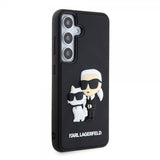 Karl Lagerfeld Samsung Galaxy S24 Cover 3D Rubber Karl & Choupette Sort