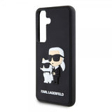 Karl Lagerfeld Samsung Galaxy S24 Cover 3D Rubber Karl & Choupette Sort