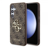 Guess Samsung Galaxy S24 Cover 4G Metal Logo Brun