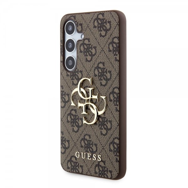Guess Samsung Galaxy S24 Cover 4G Metal Logo Brun