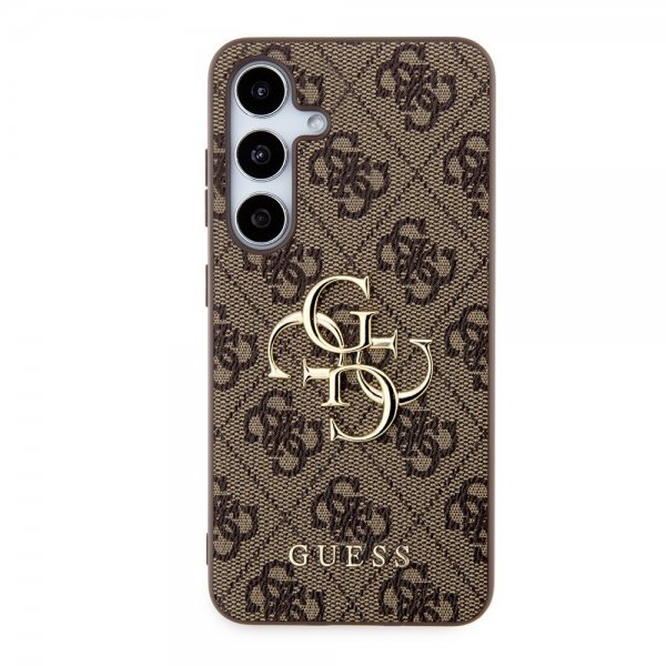 Guess Samsung Galaxy S24 Cover 4G Metal Logo Brun