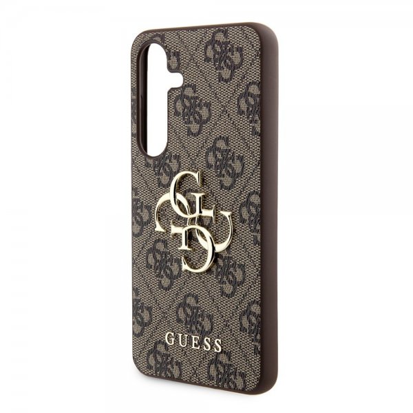 Guess Samsung Galaxy S24 Cover 4G Metal Logo Brun